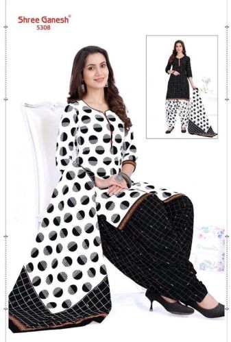 Panchi Stitched Pure Cotton Printed Patiyala Salwar Suits