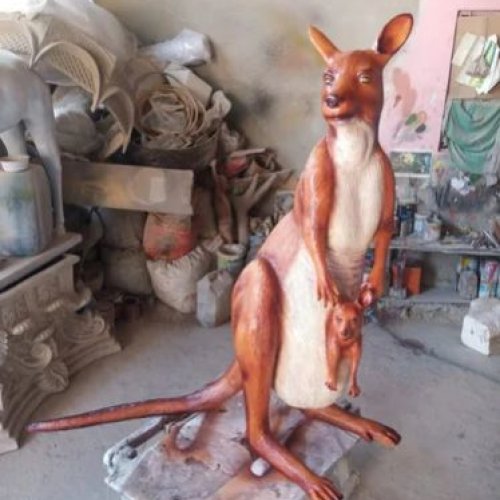 Fiberglass Kangaroo Statue