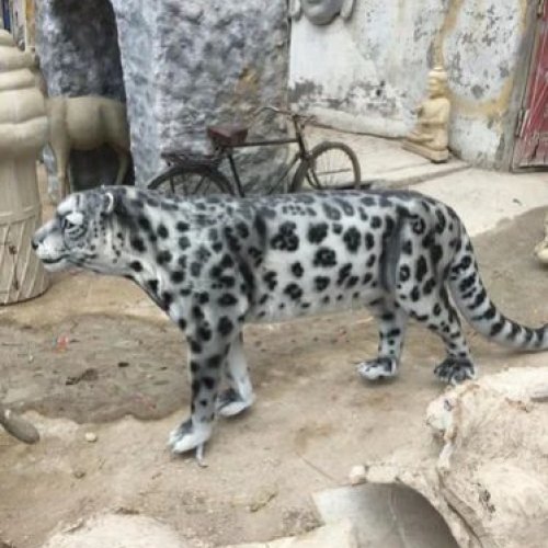 Fiberglass Leopard Statue