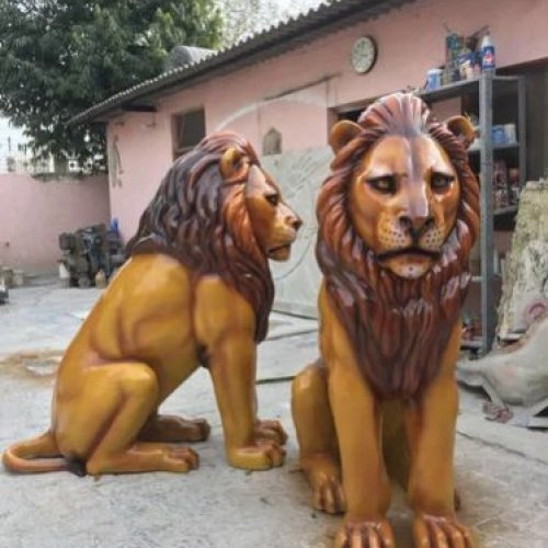 Fiberglass Lion Statue