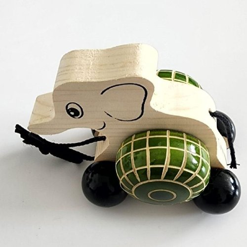 Baby Jumbo Pull Cart Channapatna Wooden Toy