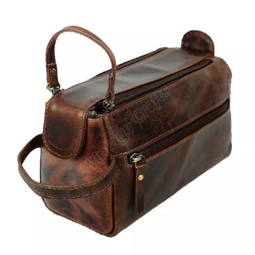Leather Toiletry Bag
