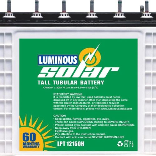 Luminous Solar Tubular Battery