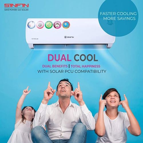 SINFIN PCU Compatible 1.5 Ton Hot & Cold Solar Split Air Conditioner