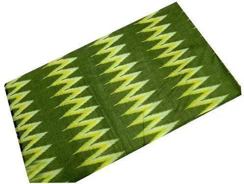 Green Ikat Cotton Fabric