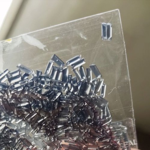 Transparent Blue Polycarbonate Granules