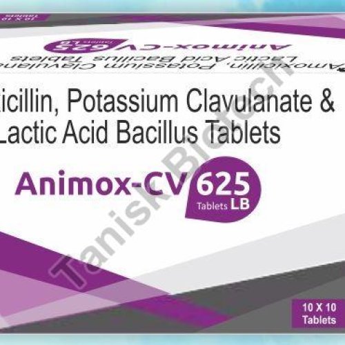 Amoxycillin 500mg, Clavulanic Acid 125mg, Lb 2.5 Million Spores Tablet
