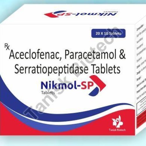 Diclofenac Potassium Paracetamol Serratiopeptidase Tablet
