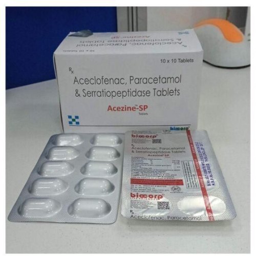 Aceclofenac Paracetamol &AMP; Serratiopeptidase Tablets