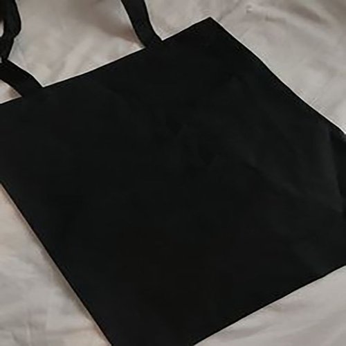Black Canvas Tote Bag