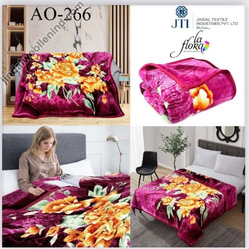 Floral Raschel Blankets