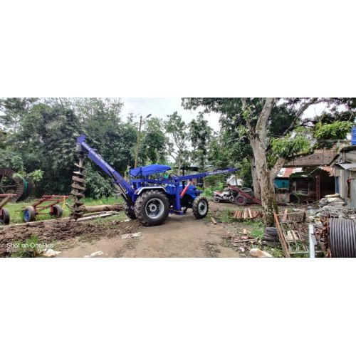 Sonalika Tractor Fitted Pole Erection And Post Hole Digger