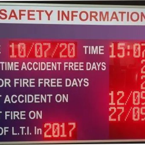 Safety Information Display Board