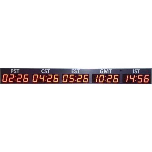 Time Zone Digital Clock