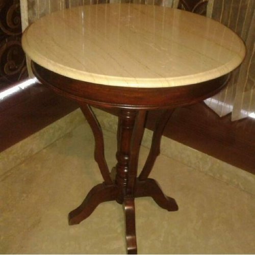 Marble Top Tripod Base Round Table