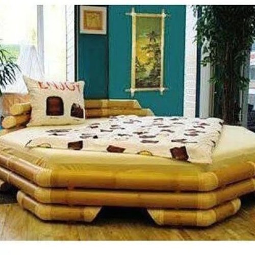 Modern Bamboo Double Bed