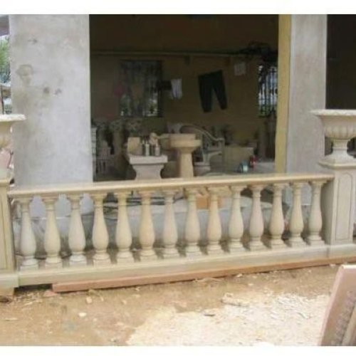 White Stone Railing Pillar