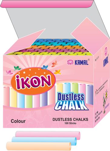 Ikon Dustless Chalk - White Jkuyt