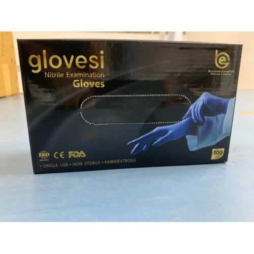 BLACK NITRILE EXAMINATION GLOVES