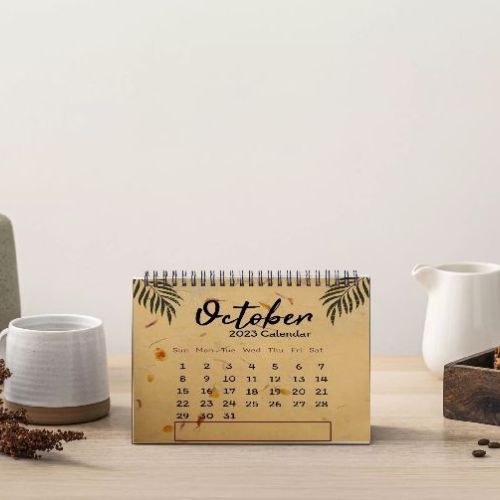 Flower Paper Table Calendar