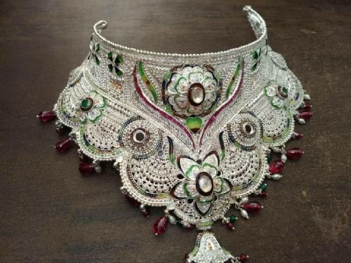 Traditional Silver Necklace Set