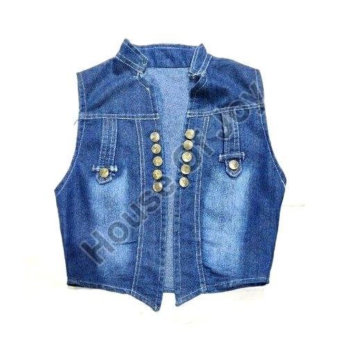 Sleeveless Ladies Denim Jacket
