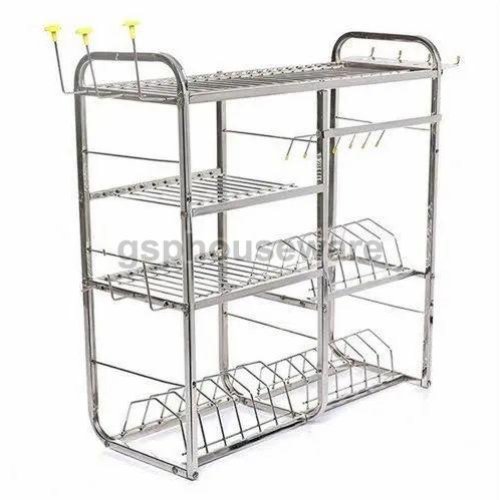 5 Shelves Stainless Steel Dish Rack