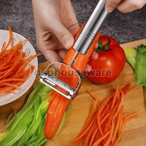Silver Stainless Steel Vegetable Peeler