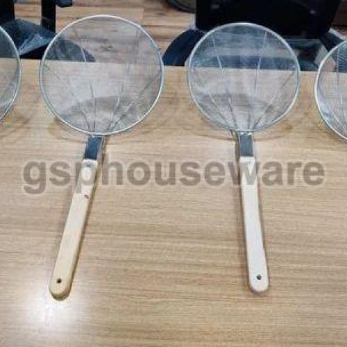 Stainless Steel Wooden Handle Skimmer