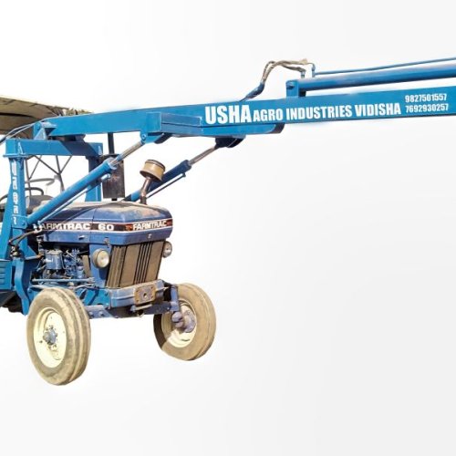 Escorts Tractor Fitted Erection Post Hole Digger
