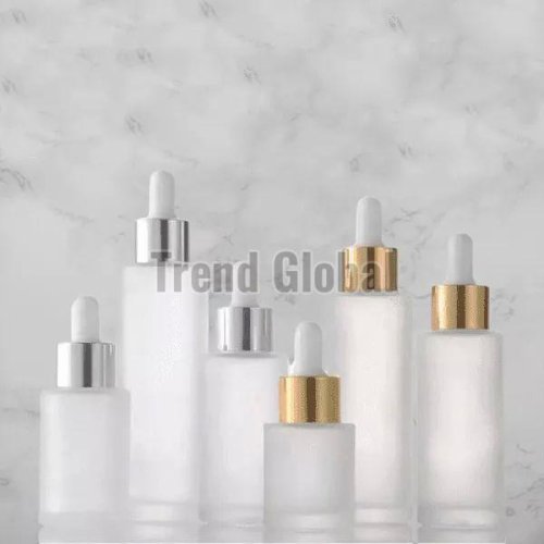 Flat Shoulder Cylinder Glass Bottle