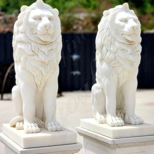 Marble Lion Statue