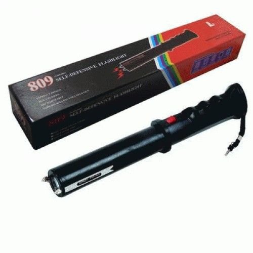 809 Self Defensive Stun Gun Device With Electric Shock , Police Siren &AMP; Torch Light