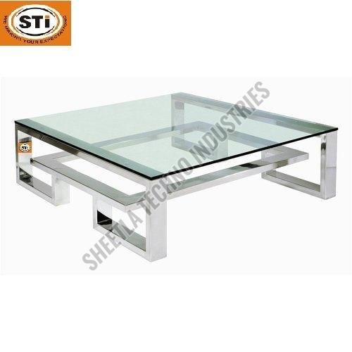 Stainless Steel Glass Table