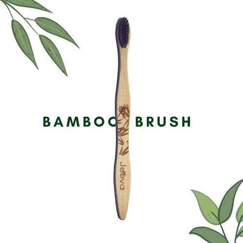 Soft Brown Eco Friendly Bamboo Toothbrush