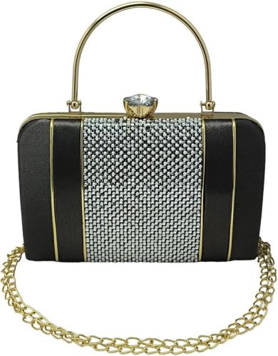Black Resin Clutch Bag