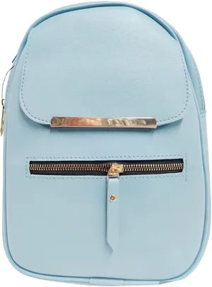 Girls Skyblue PU Backpack
