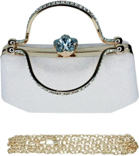 Grey Resin Clutch Bag