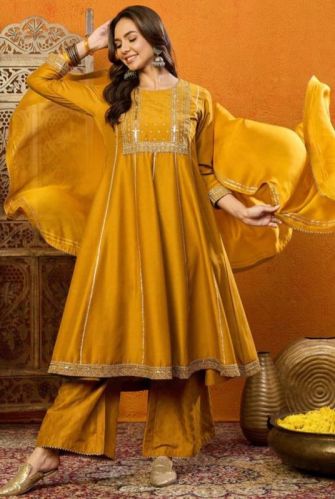 3 Piece Ladies Silk Suit