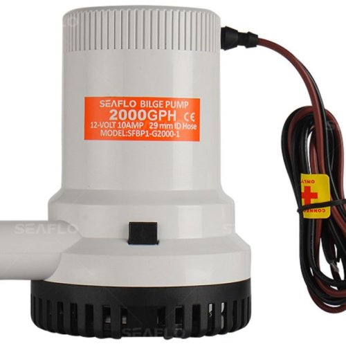 2000 Gph 24V Boat Marine Plumbing Electric Bilge Pump