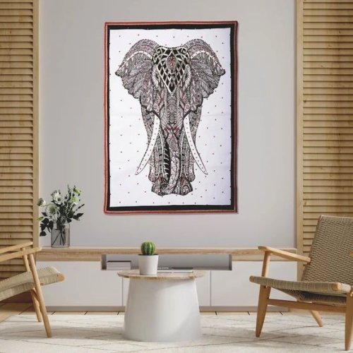 Decorated Elephant Handmade Wall Hanging