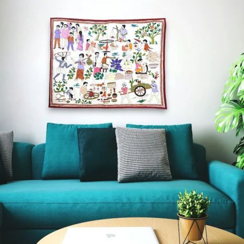 Handmade Nakshi kantha Wall Hanging