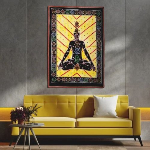 Handmade Yoga Meditation Tapestry Wall Hanging