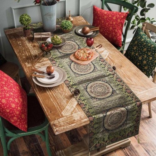 Indian Vintage Table Runner Home Decorative Table Runner