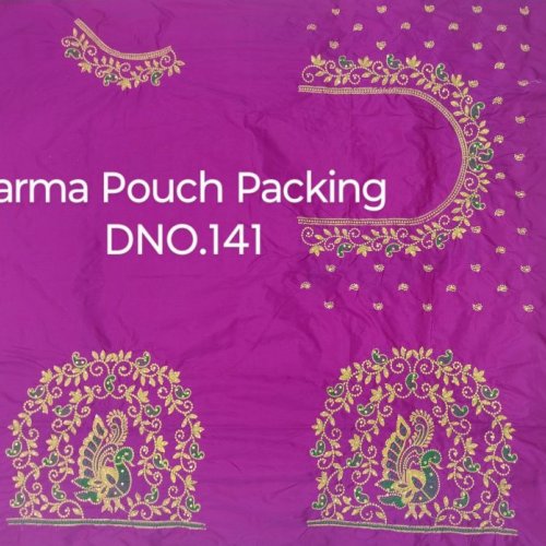 Concrete Farma Embroidered Pattu Silk Fabric