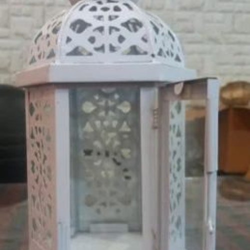 Marble White Lantern