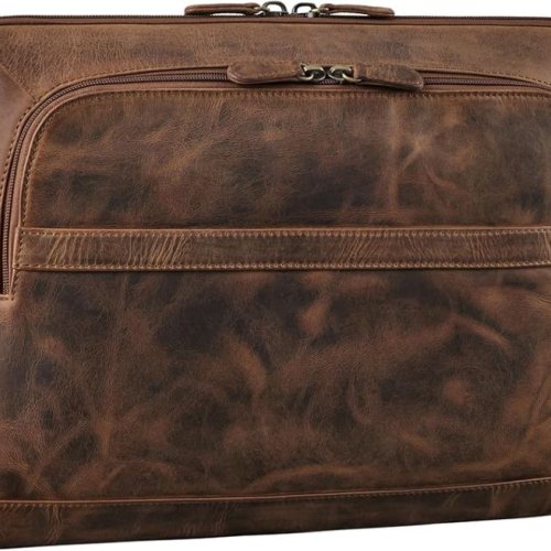 Dark Brown Hunter Leather Macbook Laptop Sleeve
