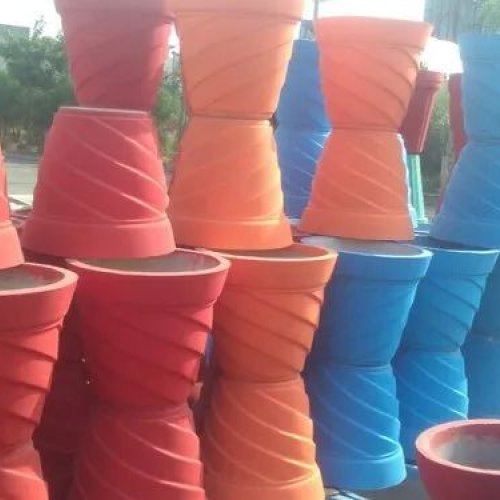 12 Inch Round Cement Pot