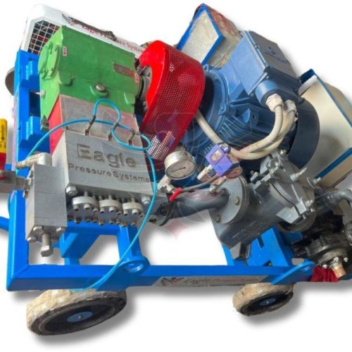 Motorized 1200 Bar Triplex Plunger Hydro Test Pump System