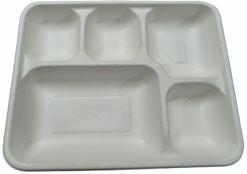 5CP White Meal Tray